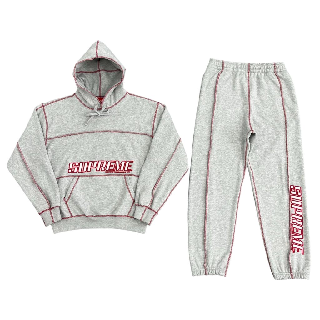 SUP hooded sweatshirt and sweatpants sport grey set OKLU20262007