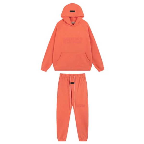 FOG hooded sweatshirt and pants set Coral Red OKLU20262009
