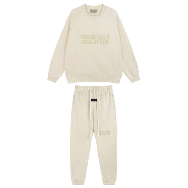 FOG round neck sweatshirt and pants apricot suit OKLU20262013