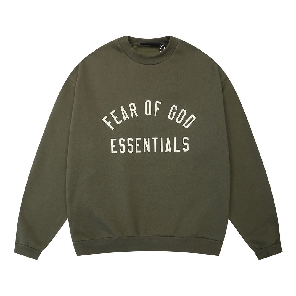 FOG casual round neck sweatshirt evergreen green set OKLU20262016