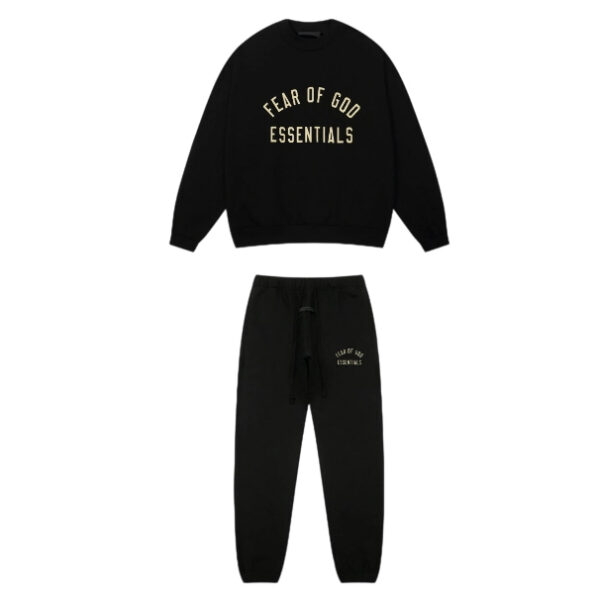 FOG casual round neck sweatshirt obsidian black set OKLU20262018