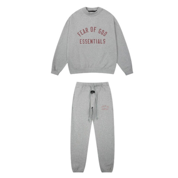 FOG casual round neck sweatshirt oat grey set OKLU20262019