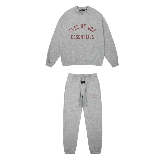 FOG casual round neck sweatshirt oat grey set OKLU20262019