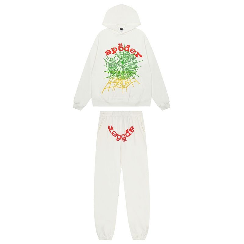 Sp5der Hoodie&Switpant Set Rice White OKLU20262027