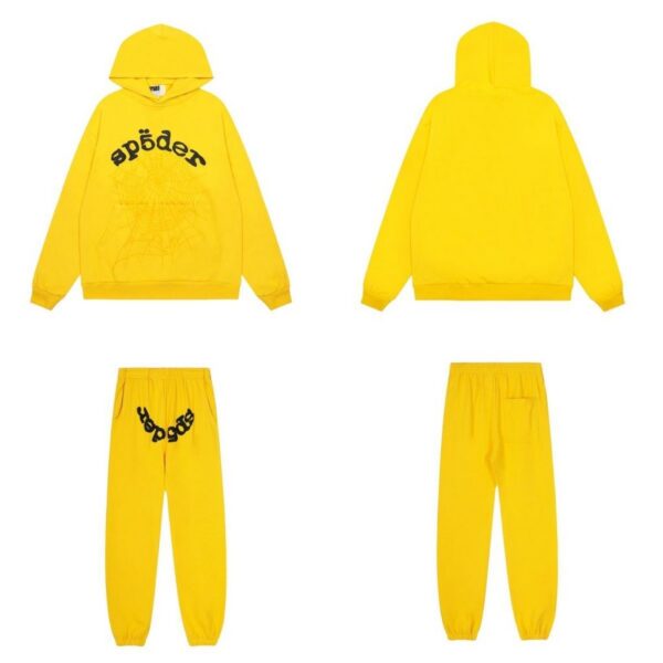Sp5der Hoodie&Sweatpant Set Yellow OKLU20262028