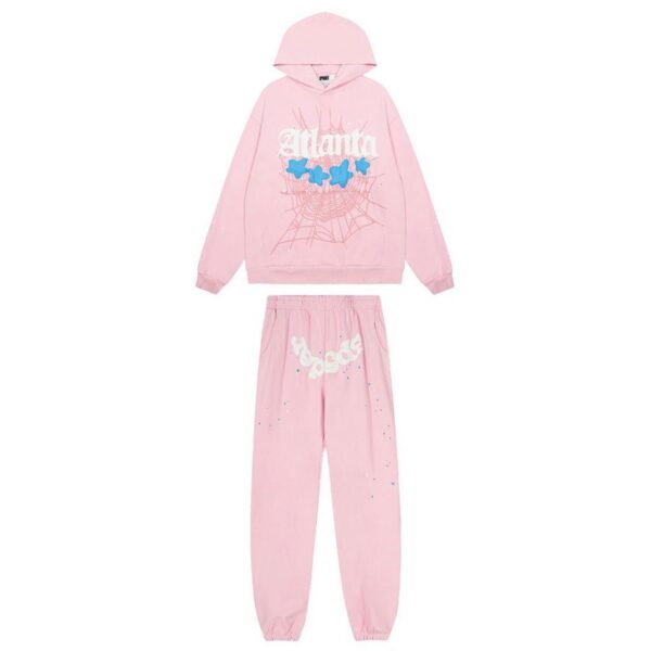 Sp5der Hoodie&Sweatpant Set Pink OKLU20262030