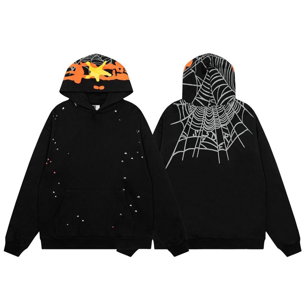 Sp5der Hoodie&Sweatpant Set Black OKLU20262033