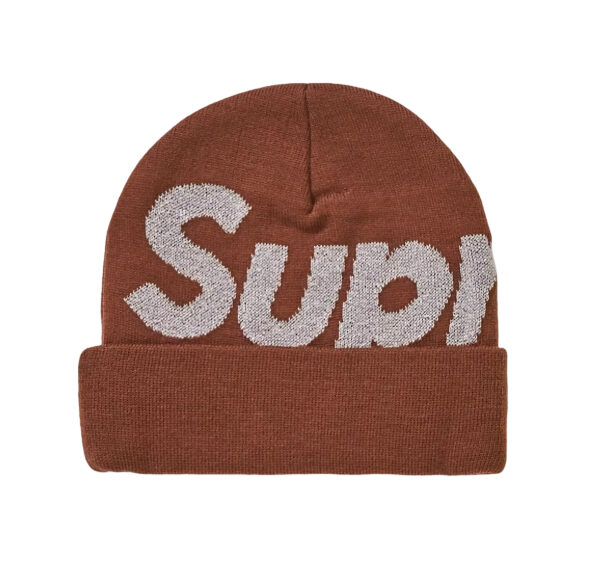 Supreme Big Logo Beanie (FW18) Brown OKLU20262058