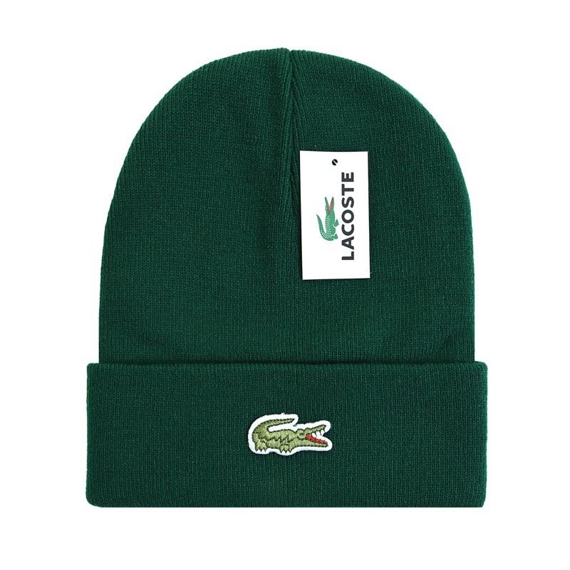 Lacoste autumn and winter warm Beanie dark green OKLU20262064