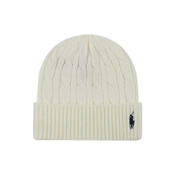 Polo Ralph Lauren Wool Beanie White Deep Blue Label OKLU20262077