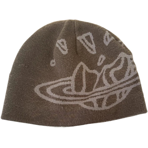Broken Planet Versatile Personalized Knitted Hat Brown OKLU20262092