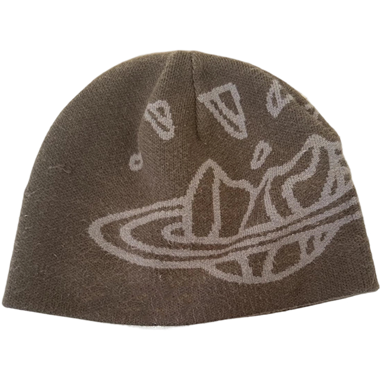 Broken Planet Versatile Personalized Knitted Hat Brown OKLU20262092