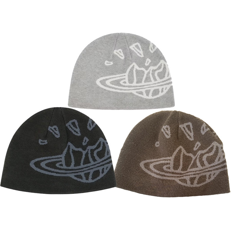 Broken Planet Versatile Personalized Knitted Hat Brown OKLU20262092