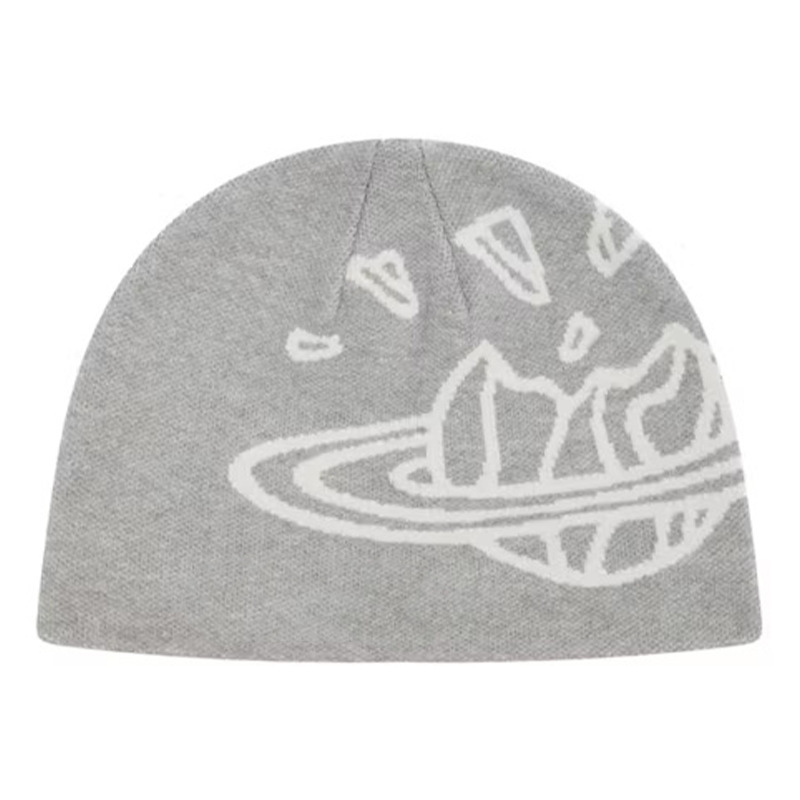 Broken Planet Versatile Personalized Woolen Hat Grey OKLU20262094