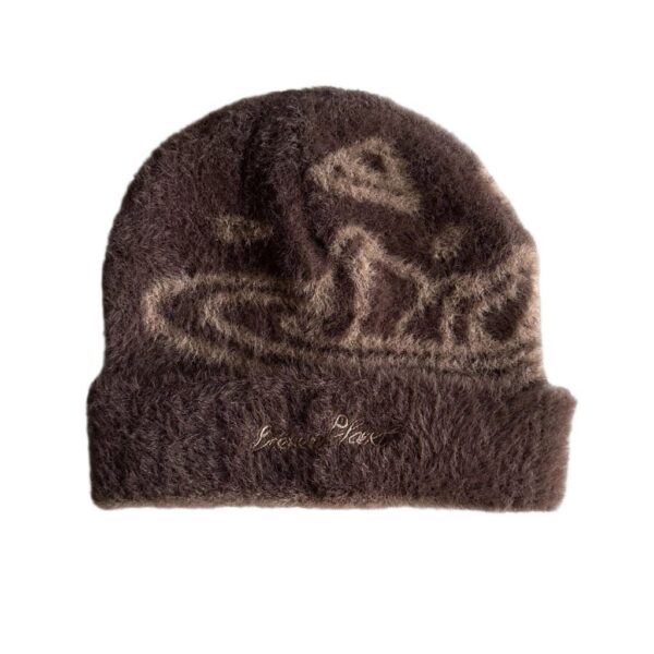 Broken Planet Knitted Hat Brown OKLU20262097