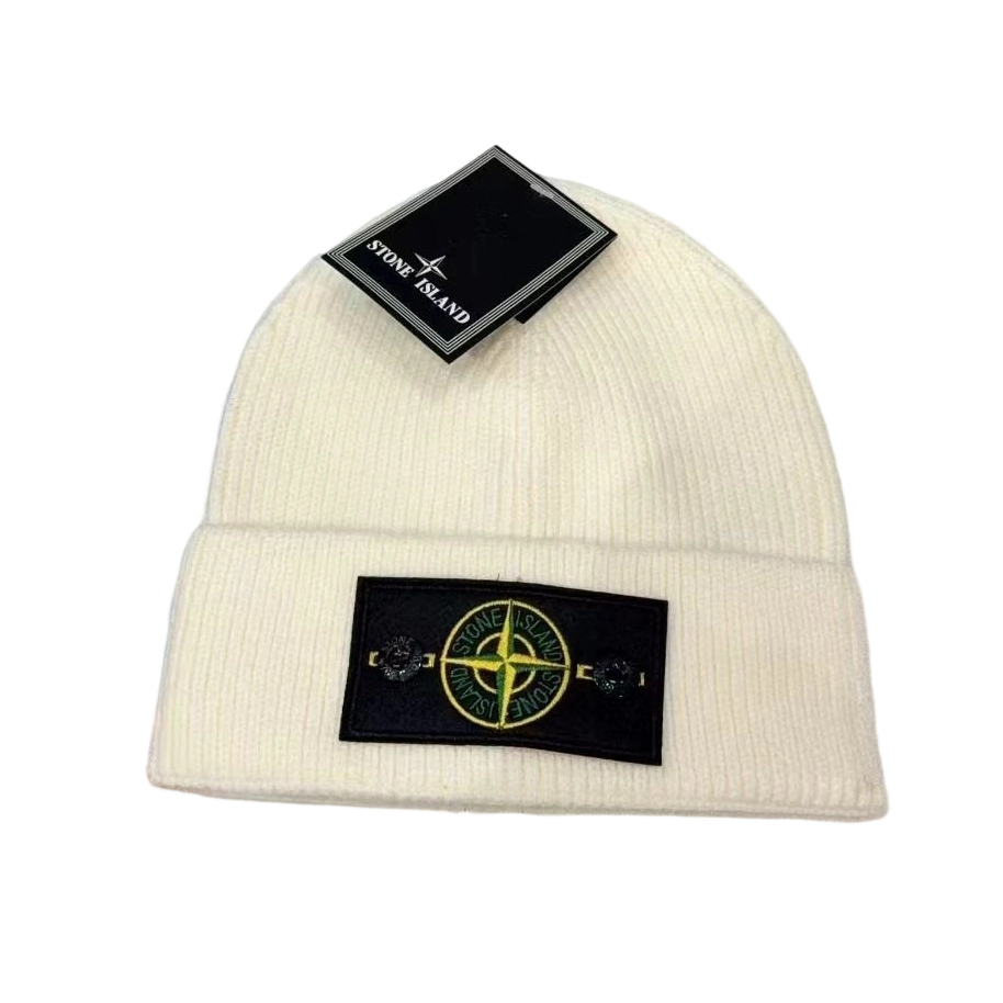 Stone Island Knitted Hat Stone Green White OKLU20262125