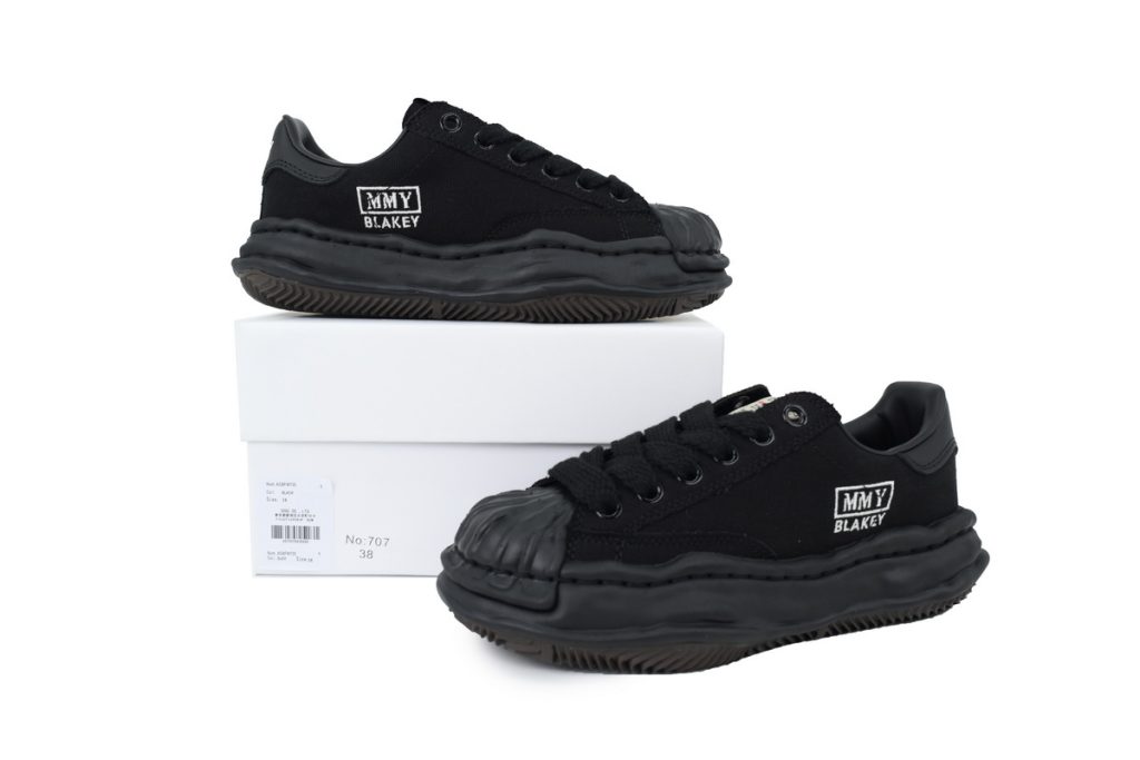Maison Mihara Yasuhiro Blakey OG Sole Canvas Low Black OKLU2026213