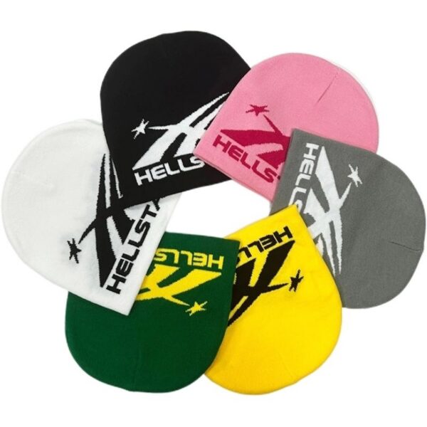Hellstar Jacquard Letter Knitted Hat OKLU20262140