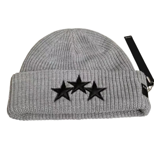 Amiri Hip Hop Beanie Five Star Grey OKLU20262164