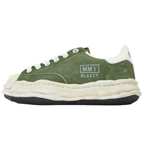 Maison Mihara Yasuhiro Blakey OG Sole Vintage Suede Low Green OKLU2026216