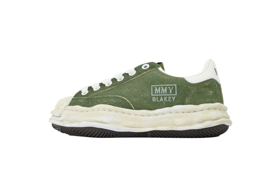Maison Mihara Yasuhiro Blakey OG Sole Vintage Suede Low Green OKLU2026216