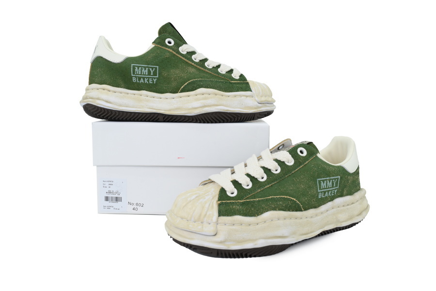 Maison Mihara Yasuhiro Blakey OG Sole Vintage Suede Low Green OKLU2026216