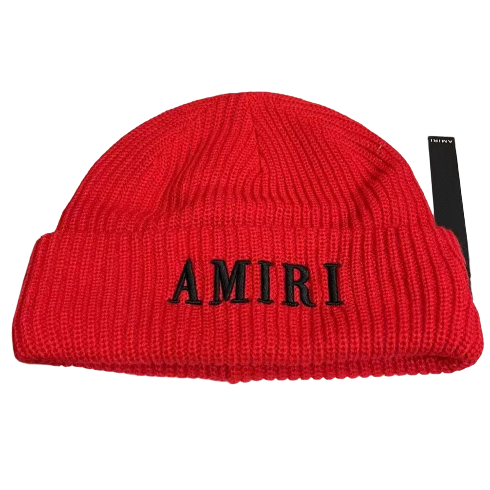Amiri Hip Hop Beanie Amr Red Embroidered Black OKLU20262175