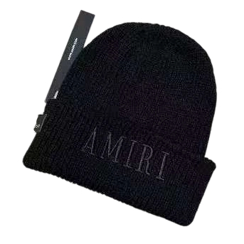 Amiri Hip Hop Beanie Amr Black Embroidery Black OKLU20262178