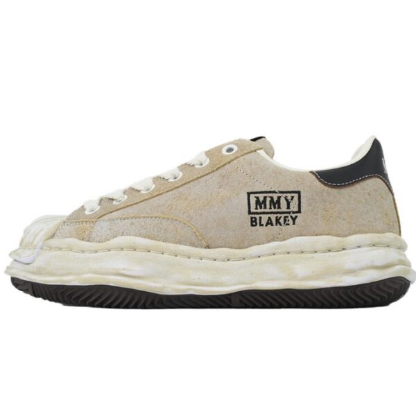 Maison Mihara Yasuhiro Blakey OG Sole Vintage Suede Low White Beige OKLU2026217