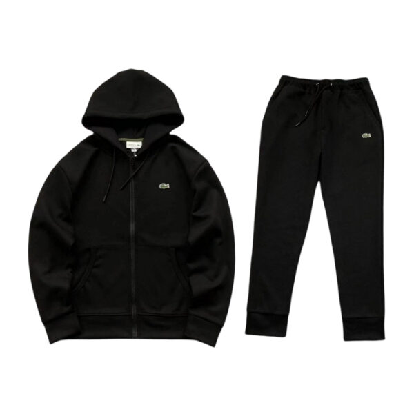 Lacoste Zipper Hoodie Pants Set Black OKLU20262182