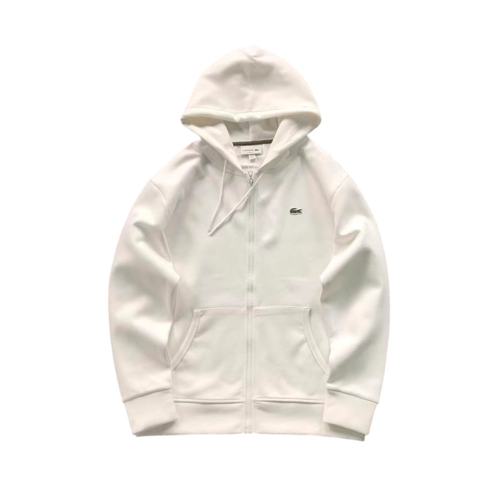 Lacoste Zipper Hoodie Pants Set White OKLU20262183