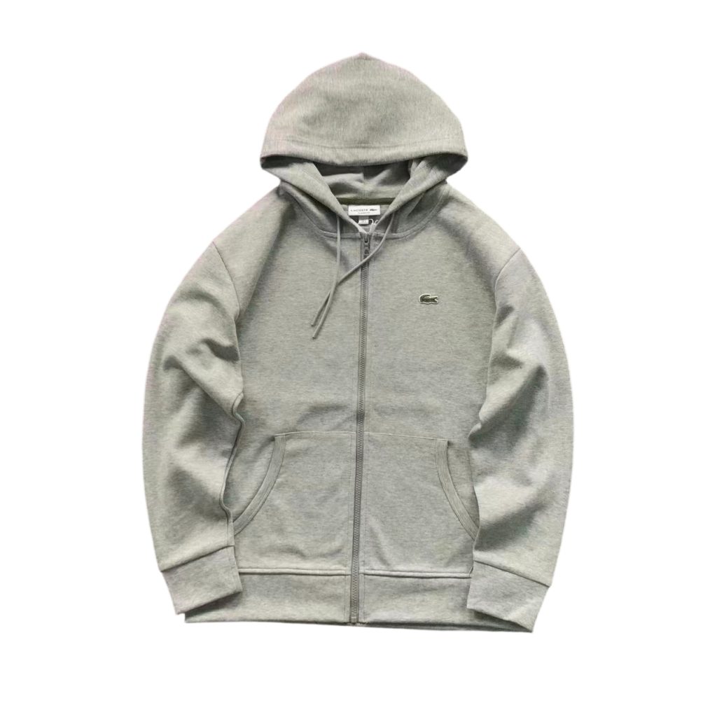 Lacoste Zipper Hoodie Pants Set Grey OKLU20262187