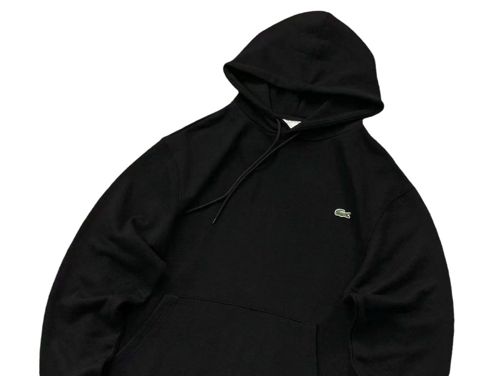 Lacoste hooded sweatshirt and pants set black OKLU20262189
