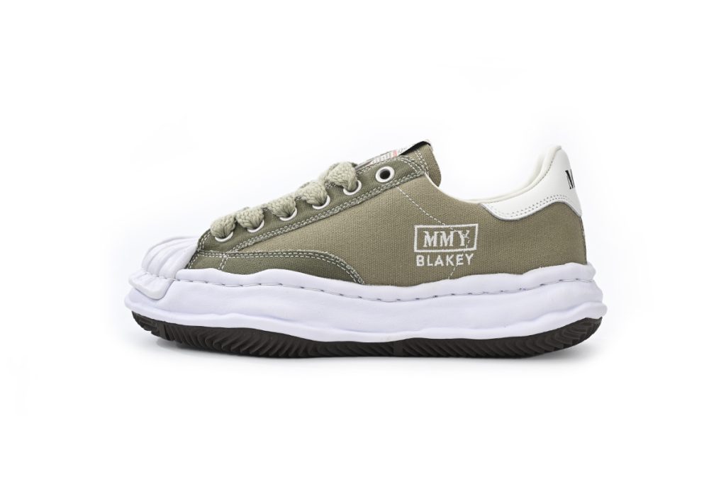 Maison Mihara Yasuhiro Peterson OG Sole Canvas Low White and Green OKLU2026218