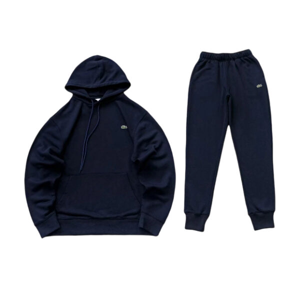 Lacoste hooded sweatshirt and pants set navy blue OKLU20262191