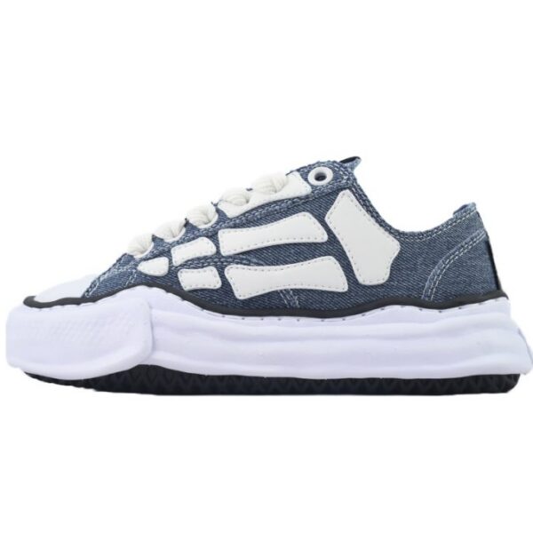 Maison Mihara Yasuhiro Alabaster x Amiri MMY Bones Skel-Top Low White Blue OKLU2026227