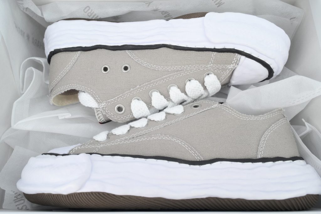 Mihara Yasuhiro Peterson 23 OG Sole Canvas Low White And Light Brown OKLU2026240