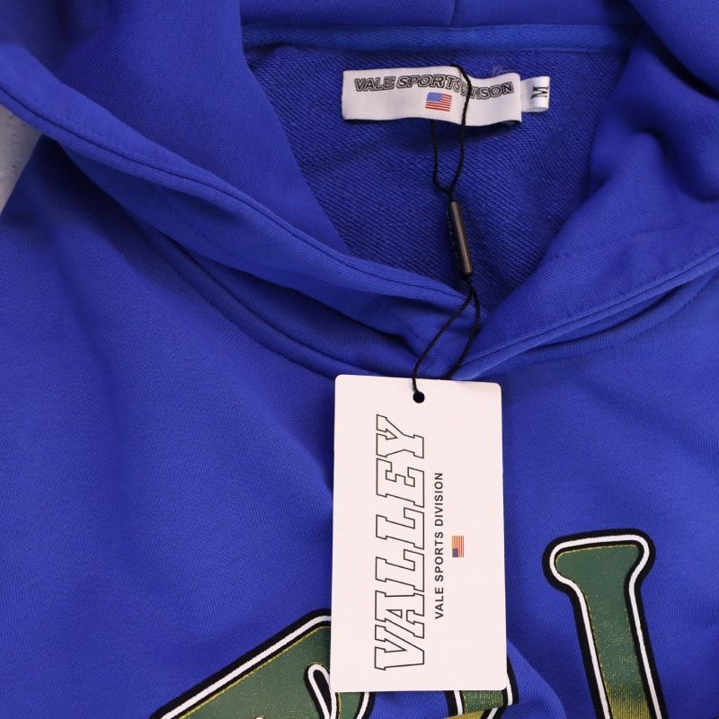 Vale Forever Valley Retro Casual Hoodie Blue OKLU2026299