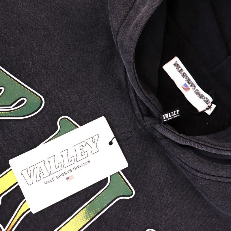 Vale Forever Valley Retro Casual Hoodie Black OKLU2026300