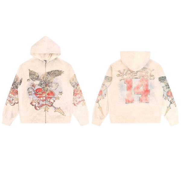 Vale Forever Valley Retro Casual Hoodie apricot OKLU2026303