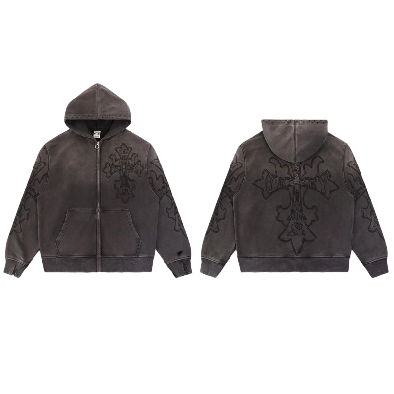Vale Forever Valley Retro Casual Hoodie Black OKLU2026304