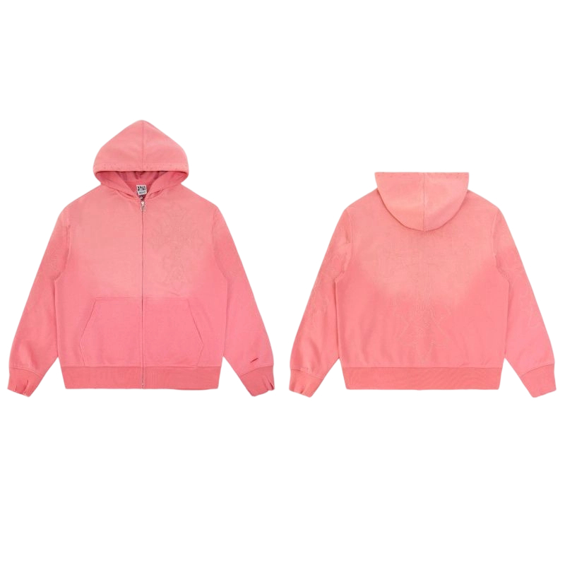 Vale Forever Valley Retro Casual Hoodie Pink OKLU2026305