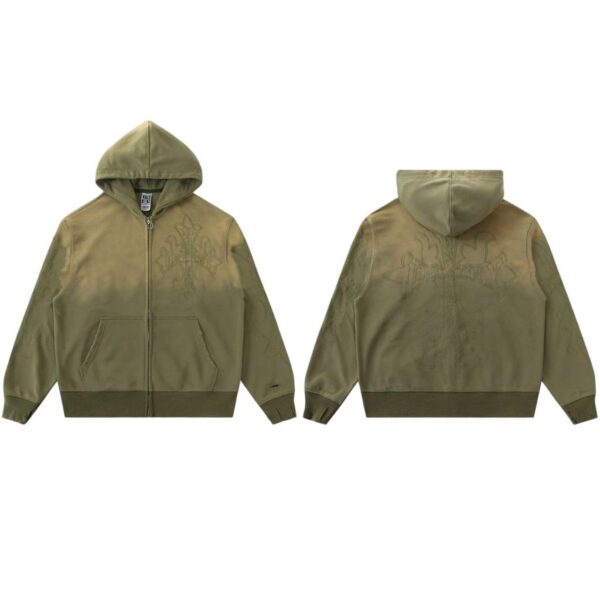 Vale Forever Valley Retro Casual Hoodie dark green OKLU2026306