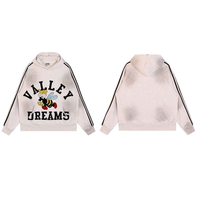 Vale Forever Valley Retro Casual Hoodie apricot OKLU2026308