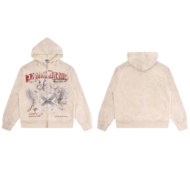 Vale Forever Valley Casual Hoodie apricot color OKLU2026311