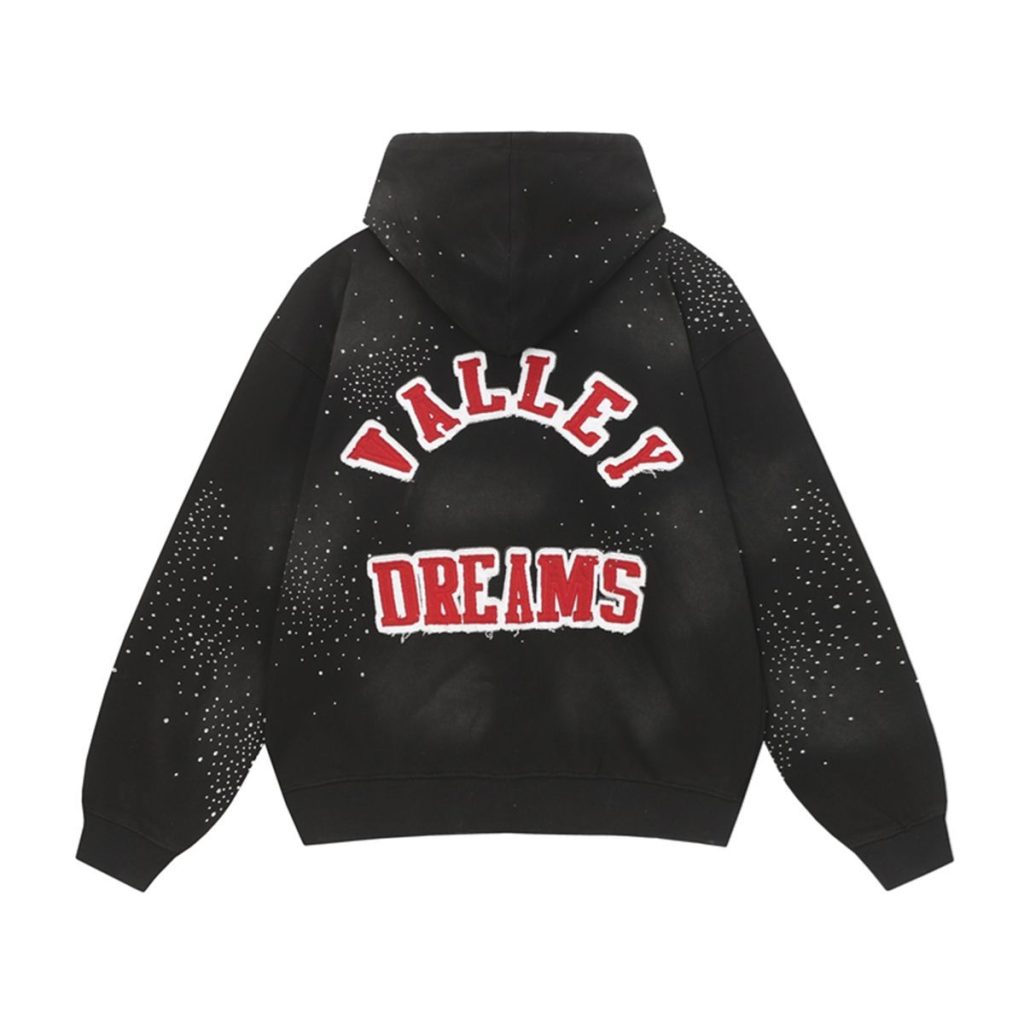 Vale Forever Valley American Retro Hoodie Black OKLU2026323