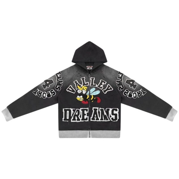 Vale Forever Valley American Retro Hoodie BlackBlack OKLU2026325
