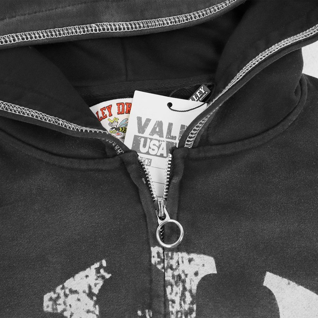Vale Forever Valley niche retro hoodie Black OKLU2026328