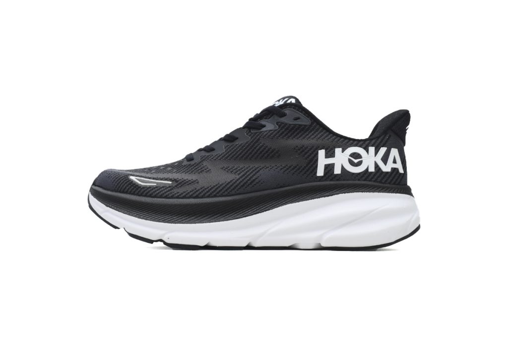 HOKA Clifton 9 2E Wide ‘Black White’ OKLU2026366