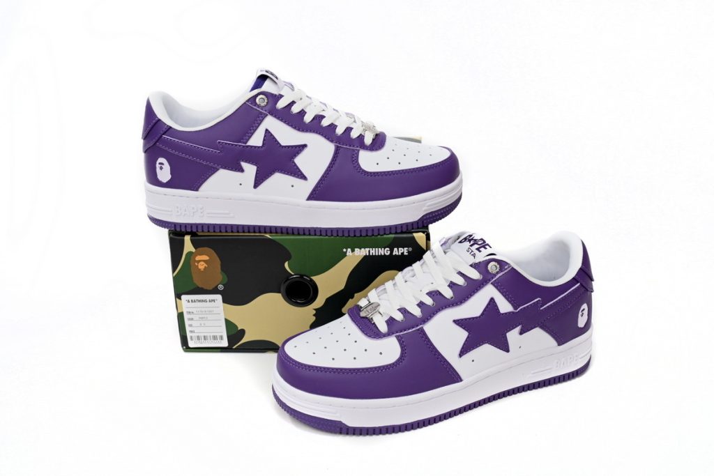 A Bathing Ape Bape Sta Low White Purple OKLU2026424